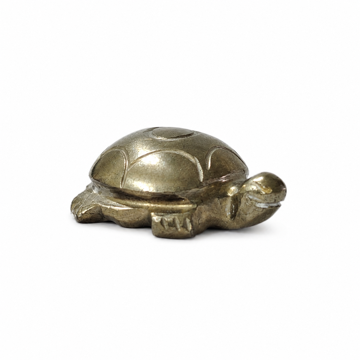 Pyrite Tortoise Idol -Natural Crystal Decorative Figurine for Home & Office