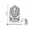 Natural Labradorite Ganesha Idol – Hand Carved Crystal Ganesh Statue for Home Temple Decor