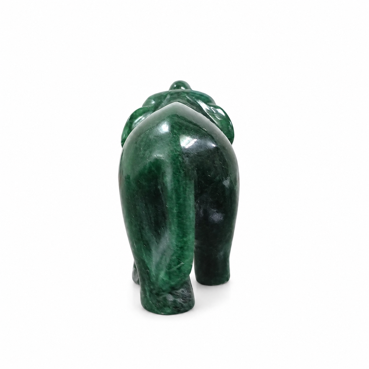 Green Aventurine Elephant Idol - Natural Crystal Decorative Figurine for Home & Office